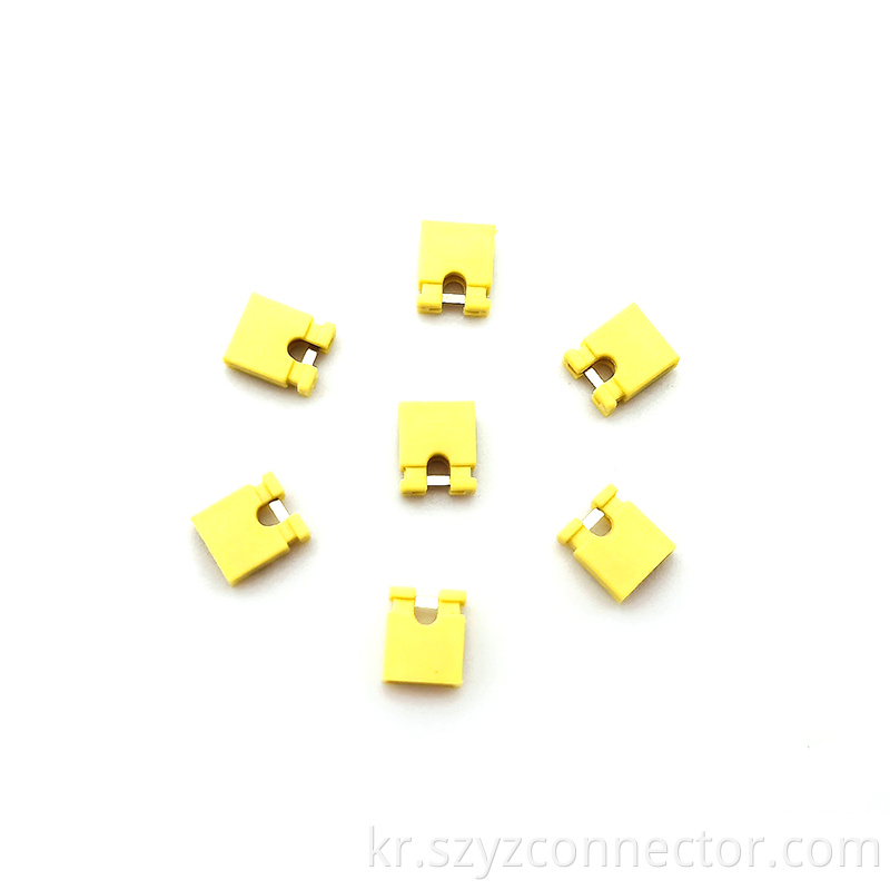 2.54 Yellow Short Circuit Cap Connector